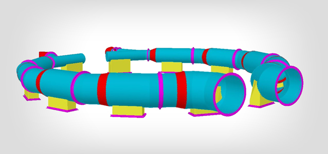 Marietta Ductworks – 3D Model -Side View